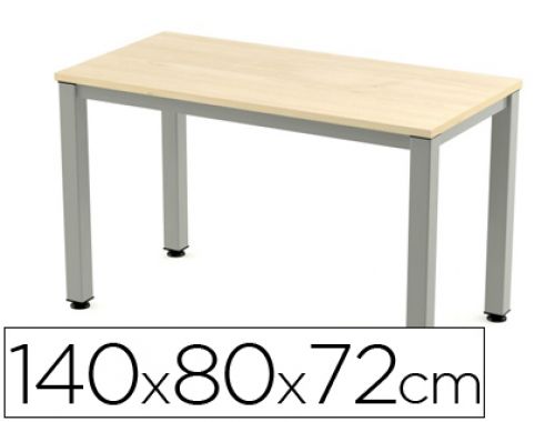 Mesa de escritorio rocada executive 2001ad01 aluminio /faia 140x80 cm , Rocada , 73017 , 8427951990372